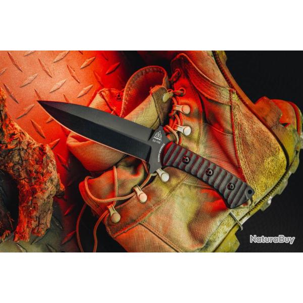 Couteau TOPS Knives Szabo Express S/E Lame Acier Carbone 1095 Manche Micarta Etui Kydex USA TPSZEX01