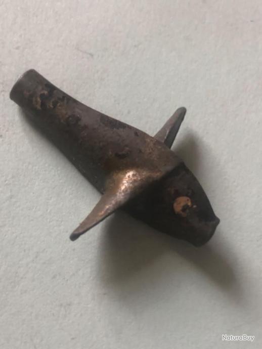 Ancien Leurre De Pêche - Cuillère Devon - 10 Cm - Laiton Ou Métal