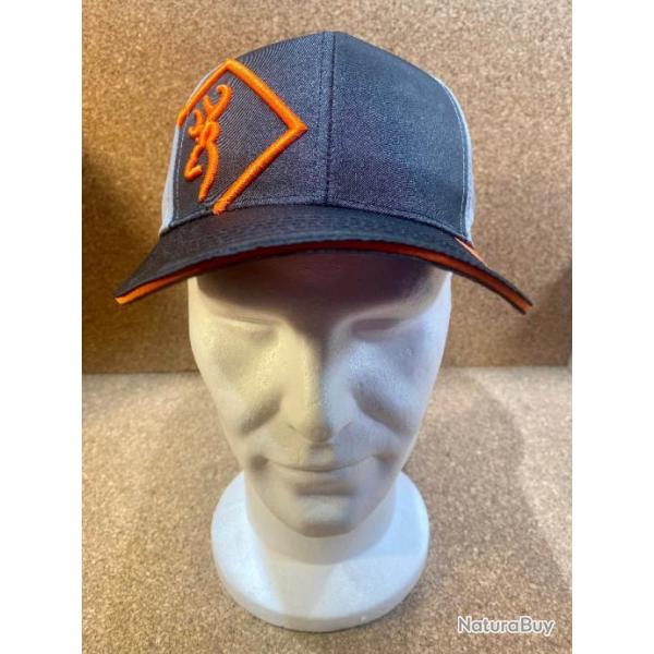 PROMO Casquette Browning noir / grise / orange