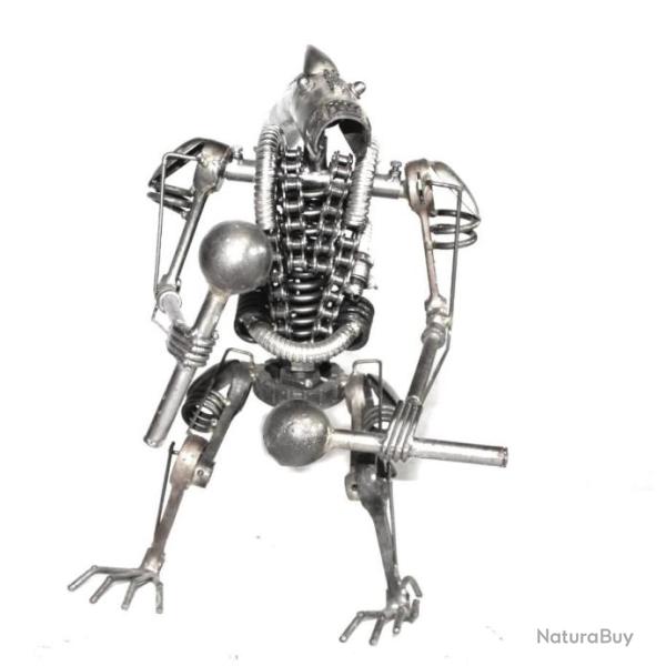Statuette mtallique d'Alien avec marteau