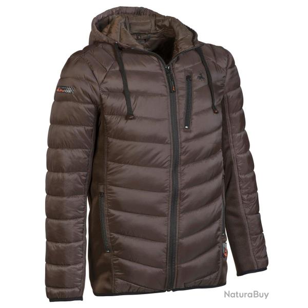 Doudoune Jaguar marron bi mati�re ProHunt VERNEY CARRON