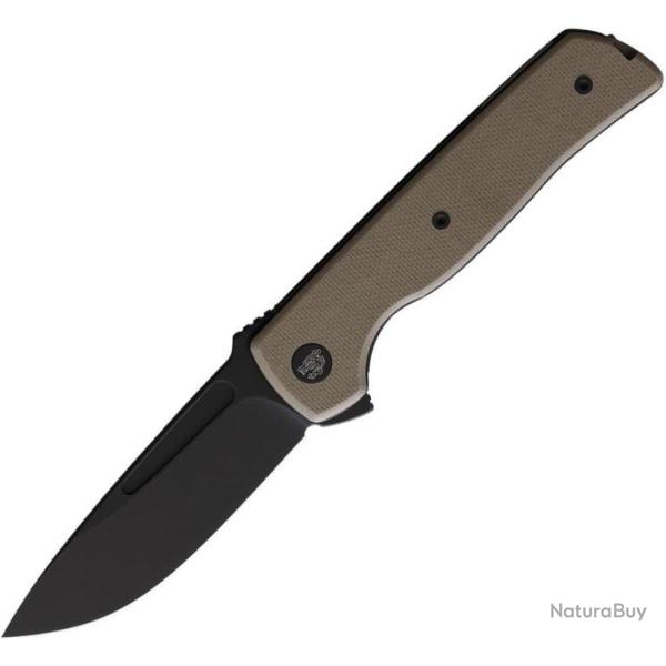 Couteau Terzuola Tactical ATCF Lite Tan Manche G-10 Lame Acier Nitro-V Linerlock Clip FF010TB