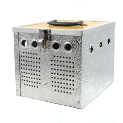 Panier aluminium 2 loges 24 x 21 x 28cm