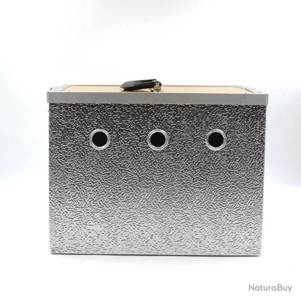 Panier aluminium 2 loges 24 x 21 x 28cm