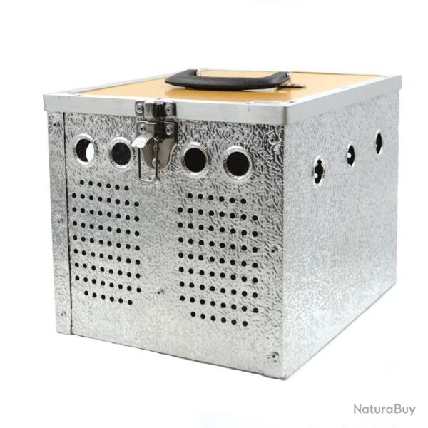 Panier aluminium 2 loges 24 x 21 x 28cm