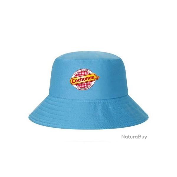 Chapeau Bob Cochonou bleu clair taille 60 cm - LIVRAISON OFFERTE
