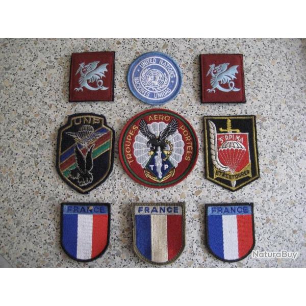 Lots d'�cussons Patch d'�paule ou de col TAP ann�e 1950