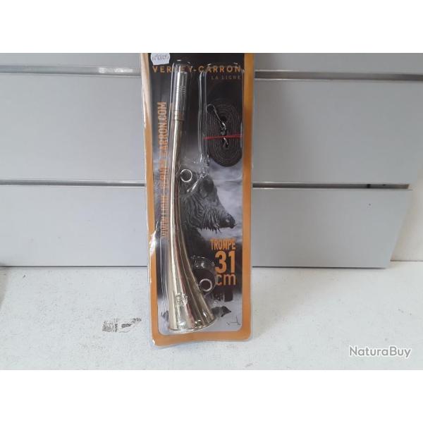 Trompe de chasse Verney-carron 31cm + sautoir