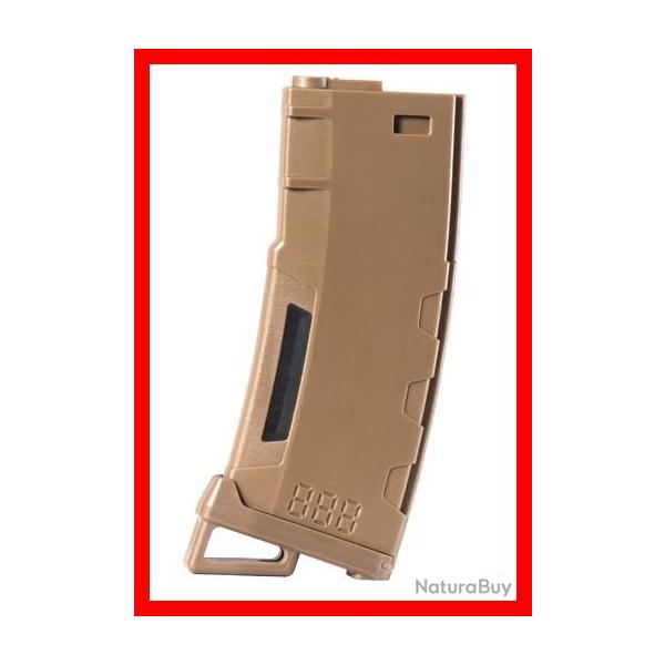 CHARGEUR MID-CAP SPEED 130 BILLES POUR M4 AEG TAN