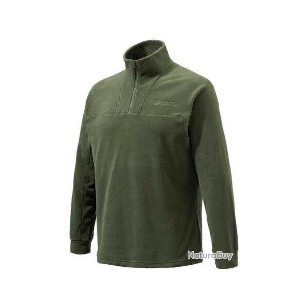 Sweat de chasse polaire zipp� vert BERETTA