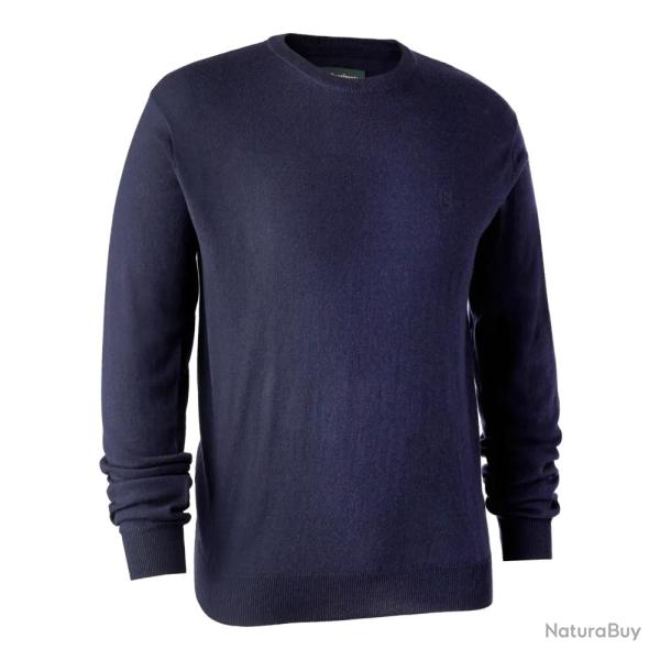 Pull De Chasse Col Rond Deerhunter Kingston Dark Blue