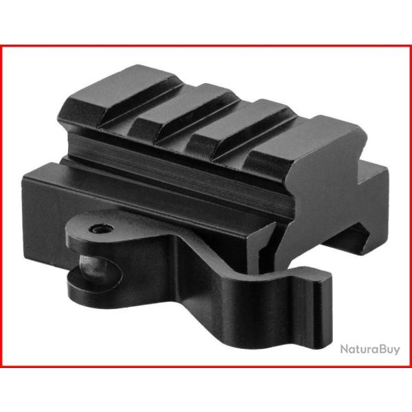 REHAUSSE RAIL PICATINNY QD 3 SLOTS