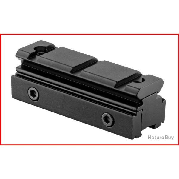 RAIL ADAPTATEUR 11MM VERS 20MM 3 SLOTS