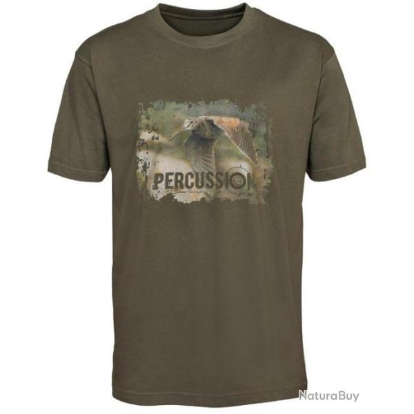 Tee shirt B�casse kaki PERCUSSION