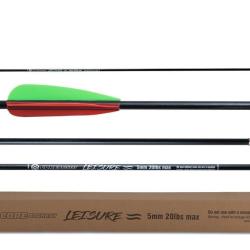 Lot de 25 fl&egrave;ches Core Leisure 5mm en fibre de verre 20 lbs 30"
