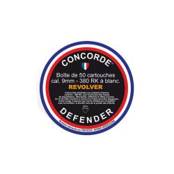 Bo&icirc;te de 50 cartouches 9 mm &agrave; blanc RK