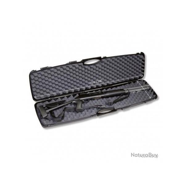 Mallette Negrini pour carabine/fusil + lunette mont�e fermeture 4 pts - 110cm x 24cm x 10cm
