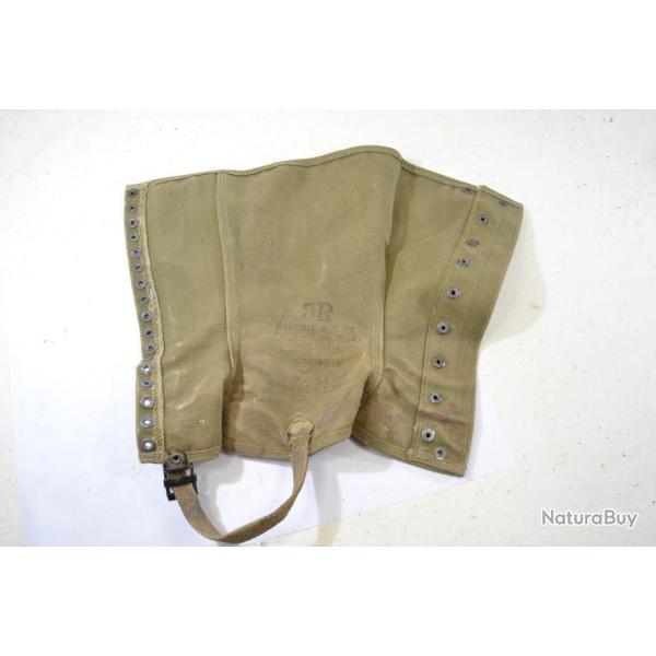 Guetre jambire US ARMY leggings canvas M-1938 taille 3R  pied droit droite (D)