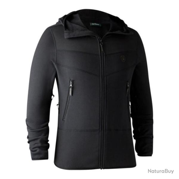 VESTE  NOIR DEERHUNTER 8087 , T:XL.