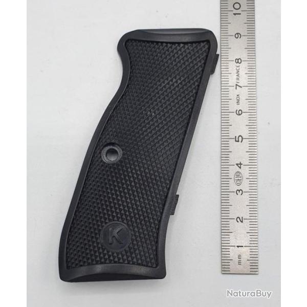 Plaquette bak�lite droite Pistolet CZ75 W Chiappa , 9mm � blanc .