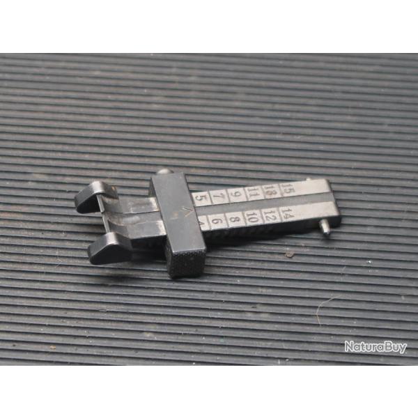 Hausse pour fusil Schmidt Rubin REF 38 avec curseur et axe REF @