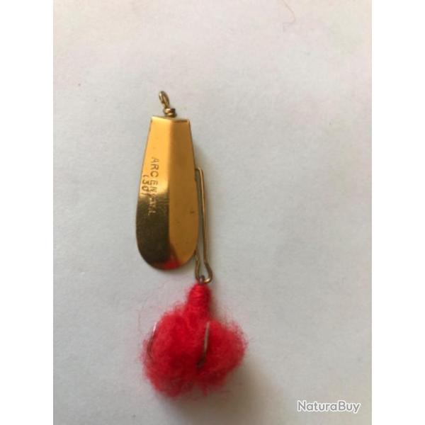 1 cuill�re or 3,5 cm p�che carnassier occasion collection .arc en ciel 30.