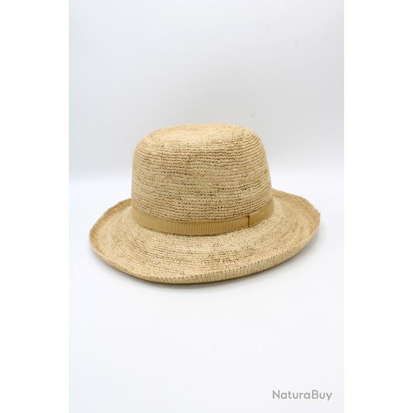 Chapeau de paille 100% paille Raffia. 01