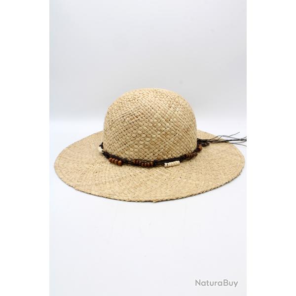 Chapeau de paille pour femme100%Raffia 06