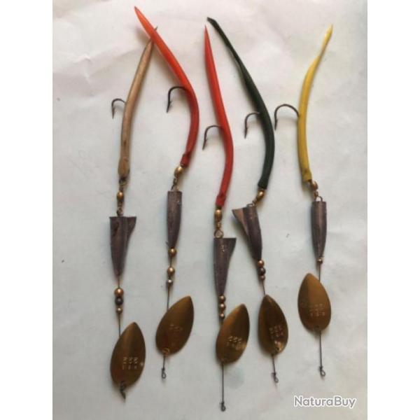 5 cuill�re ribis 222 or 3 cm p�che carnassier occasion collection . avan�on 12 gr