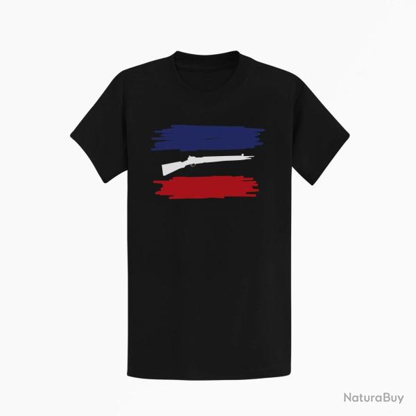 T shirt ARME MAS 36 Drapeau Fran�ais Noir