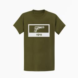 T shirt ARME 1911 Kaki Blanc