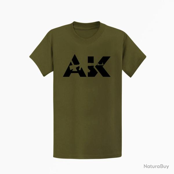 T shirt ARME AK Kaki Noir