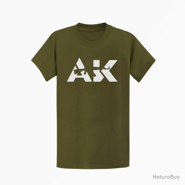 T shirt ARME AK Kaki Blanc