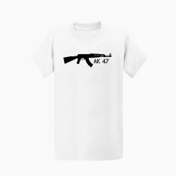 T shirt ARME AK 47 Blanc