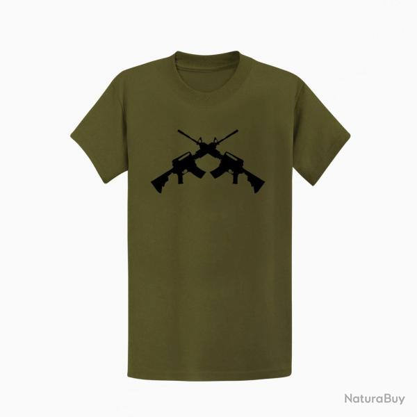 T shirt ARME AR 15 1 Kaki Noir