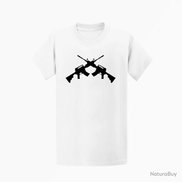 T shirt ARME AR 15 1 Blanc