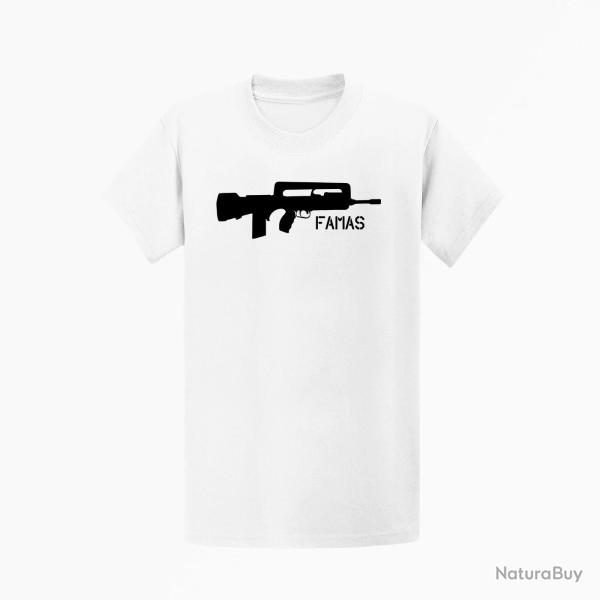 T shirt ARME Famas Blanc