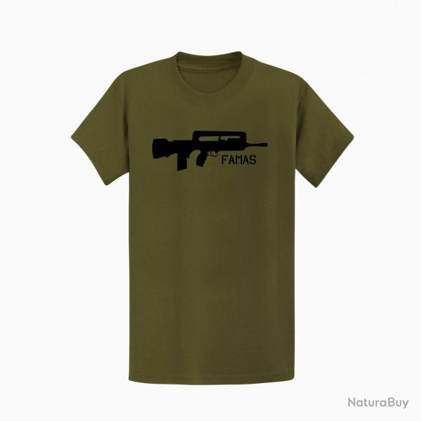 T shirt ARME Famas Kaki Noir