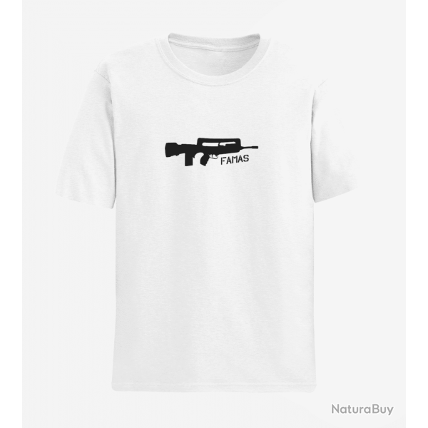 T shirt ARME Famas Blanc