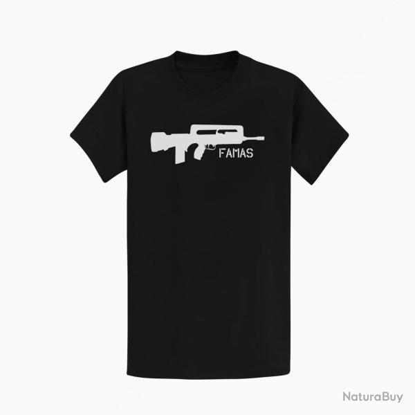 T shirt ARME Famas Noir