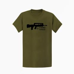 T shirt ARME Famas Not Famous Kaki Noir