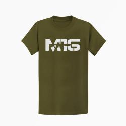 T shirt ARME M16 1 Kaki Blanc