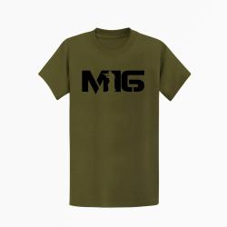 T shirt ARME M16 2 Kaki Noir
