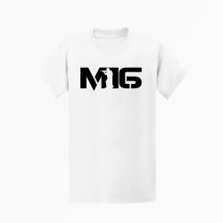 T shirt ARME M16 2 Blanc