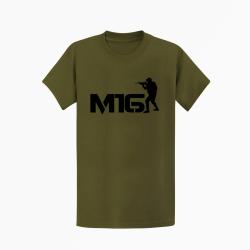 T shirt ARME M16 3 Kaki Noir