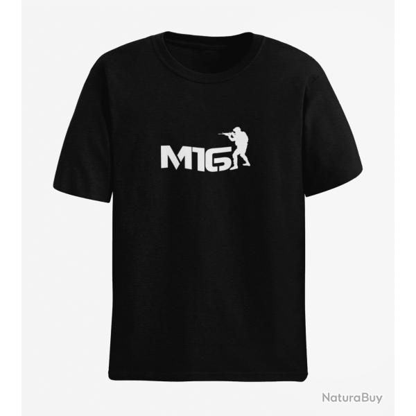 T shirt ARME M16 3 Noir
