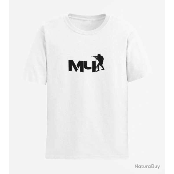 T shirt ARME M4 2 Blanc