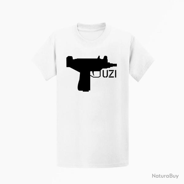 T shirt ARME UZI Blanc