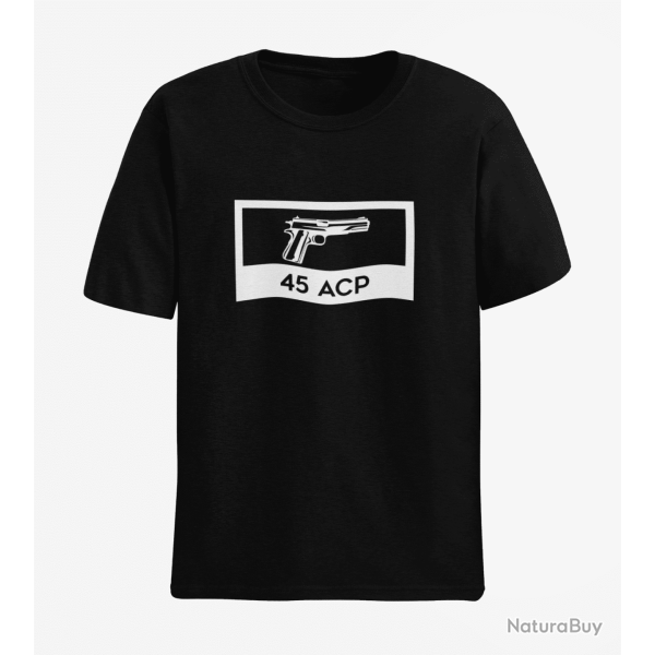 T shirt 1991 45 ACP Noir