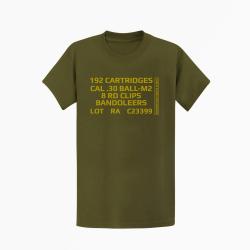 T shirt CAISSE MUNITIONS 30 Kaki Couleur